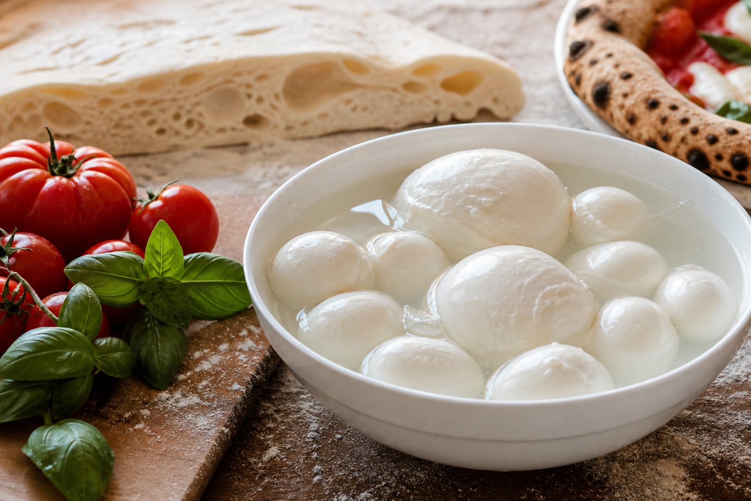 Content illustration: Mozzarella pour pizza : fior di latte ou bufala ?