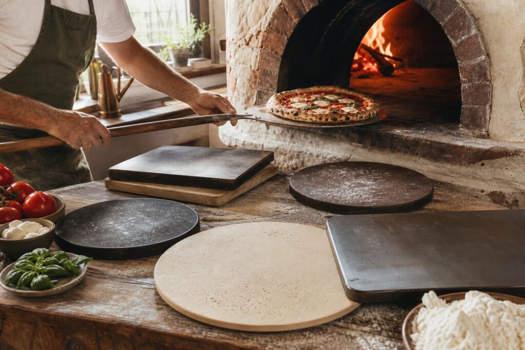 Pierre à pizza : laquelle acheter selon votre four ?. Photographie éditoriale de pizza artisanale.