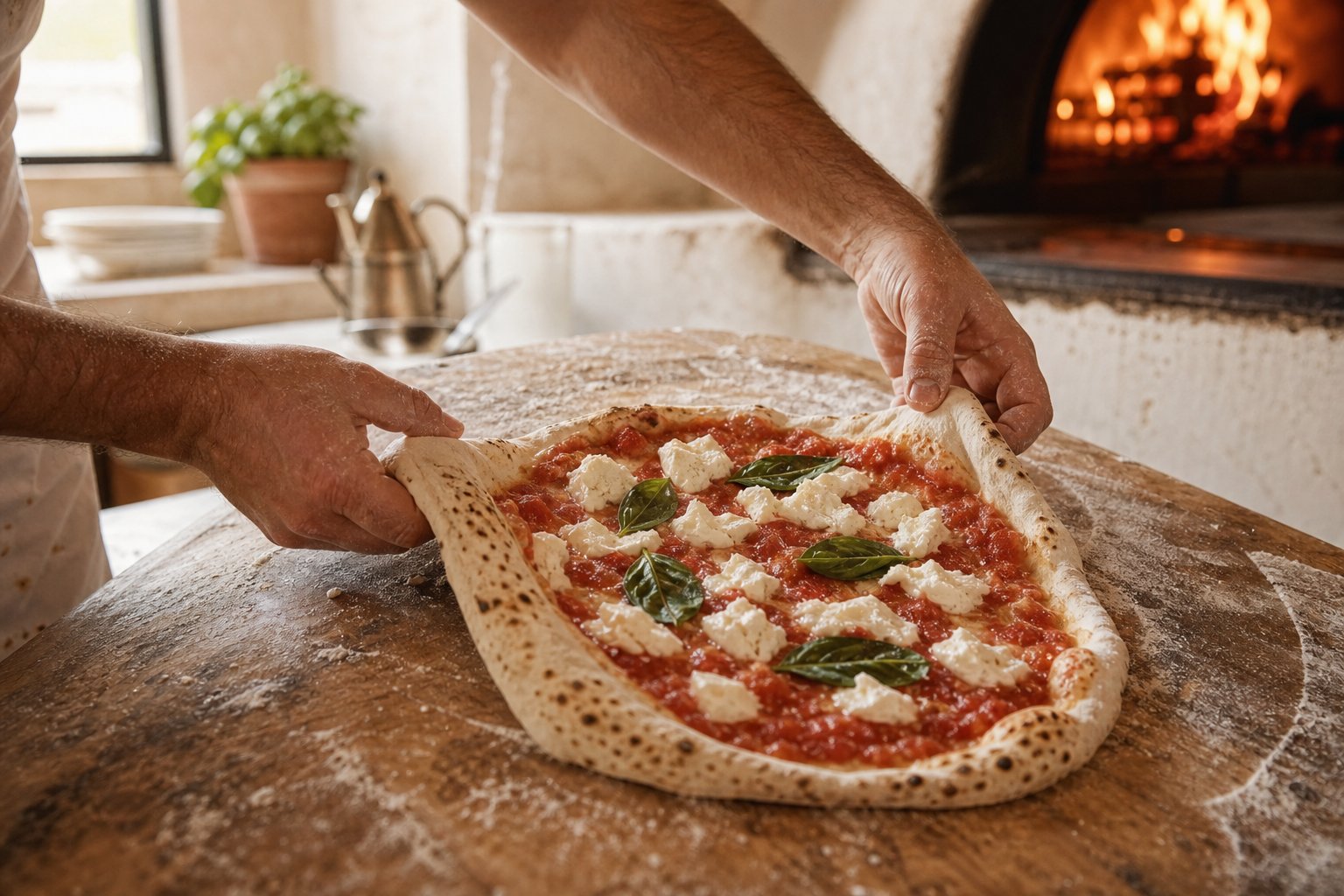 Content illustration: Pizza margherita : l’originale en 5 ingrédients